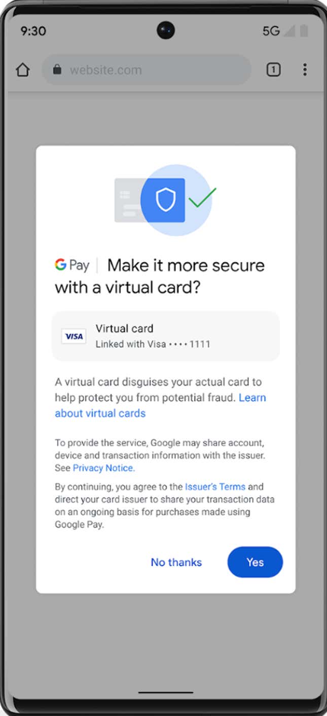 Google Pay with Visa