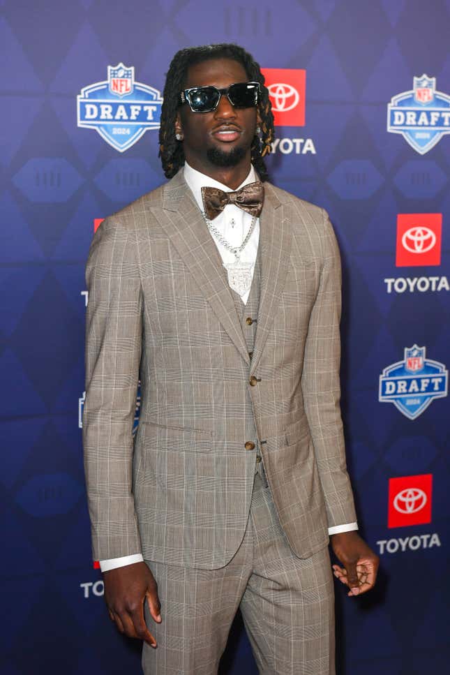 Image for article titled 2024 NFL Draft: Black Stars’ Best Red Carpet Looks