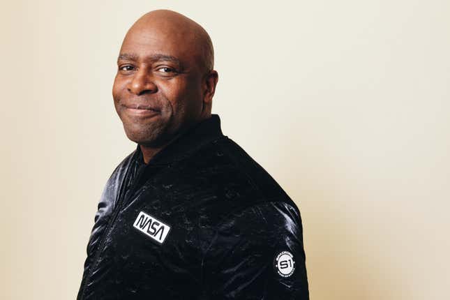 PASADENA, CALIFORNIA - FEBRUARY 08: Leland Melvin of National Geographic’s ‘The Space Race’ poses for a portrait during the 2024 Winter Television Critics Association Press Tour at The Langham Huntington, Pasadena on February 08, 2024 in Pasadena, California.