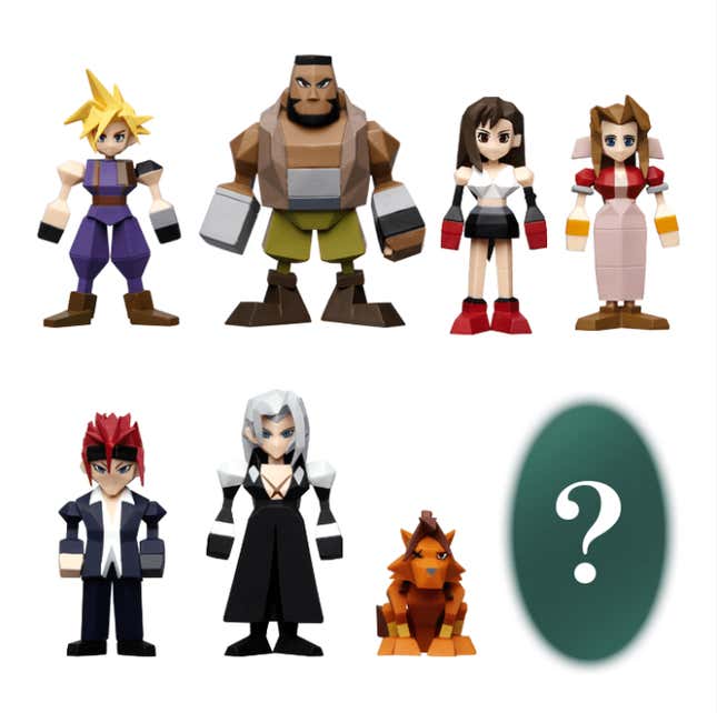 Image for article titled These Commemorative Final Fantasy VII Remake Figures Don't Look So Good