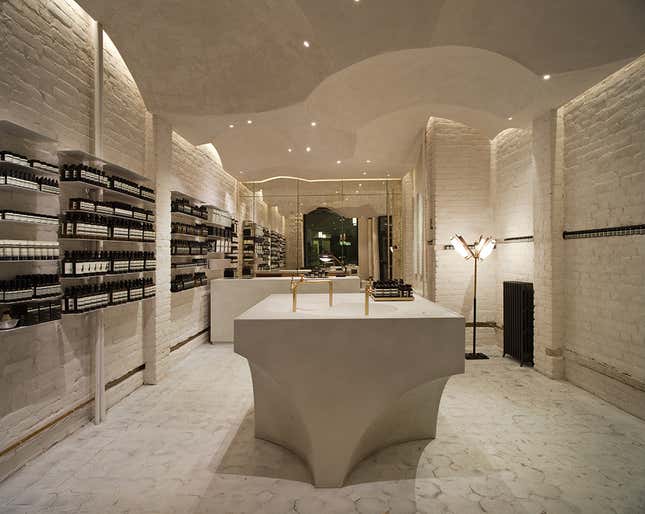 Eastern Orthodox church inspired the ceiling for this store in Oslo, Norway.