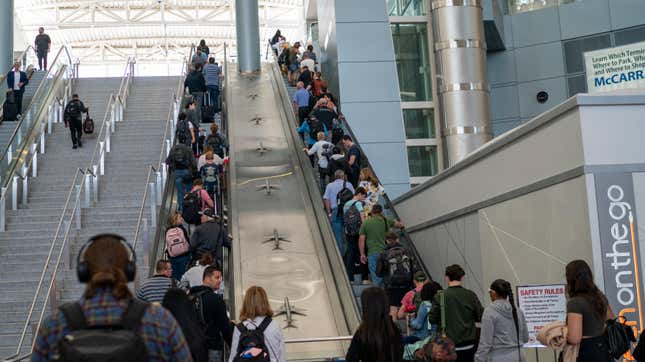 Passagers à l’aéroport international Harry Reid