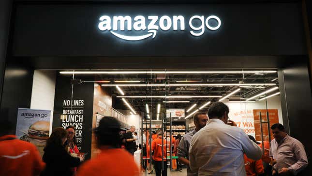 Image for article titled Amazon testing self-serve Starbucks lattes in self-serve stores