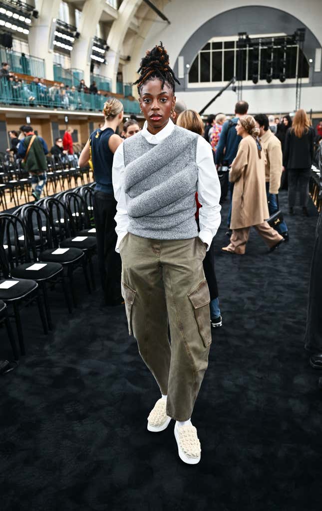 Image for article titled Black Celebs Who Attended London Fashion Week