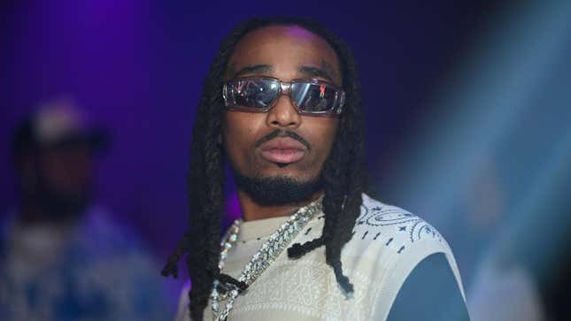 Quavo attends Ari Fletcher Birthday Celebration at Bamboo atlanta on July 8, 2023 in Atlanta, Georgia.