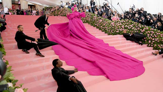 Image for article titled Lady Gaga&#39;s Met Gala Look Is Some Real Final Boss Flair