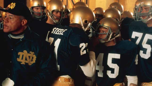 There’s a reason why sports movies, like Rudy, are so great.