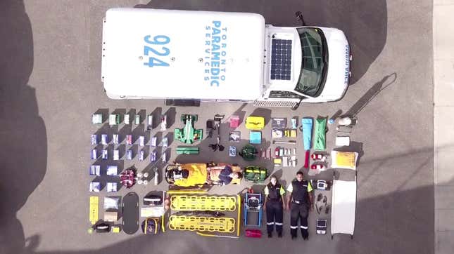 Image for article titled Emergency Responders Are Doing The Tetris Challenge To Show How All Their Gear Fits Together