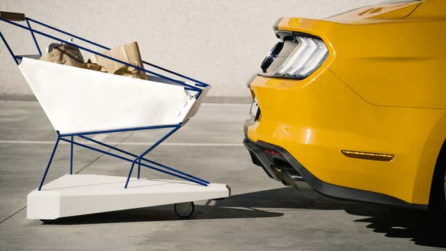 Image for article titled Ford&#39;s Prototype Self-Braking Shopping Cart Could Save Cars Everywhere