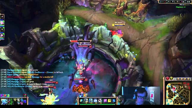 <i>League Of Legends</i> Pro Kills Off Key Target He Can't Even See