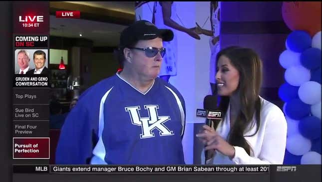 No-Chill Kentucky Bro To ESPN's Kaylee Hartung: "You're Gorgeous"