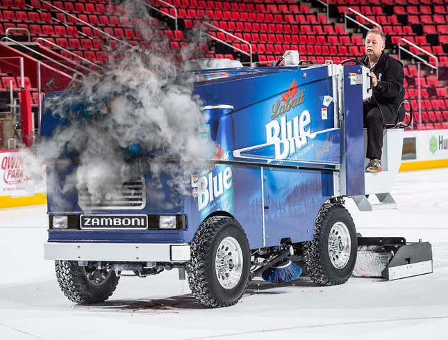 Image for article titled Zamboni Jams Up After Running Over Large Patch Of Loose Teeth