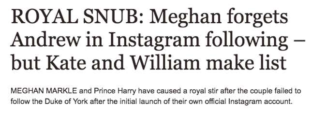 Image for article titled Football Loses His Instagram Account to Harry and Meghan