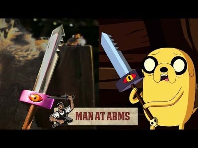 Guy Makes <em>Adventure Time</em> Sword, Destroys Soda, Candy Machines