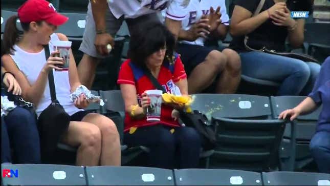 Prince Fielder Foul Ball Leaves Woman Covered In Nacho Cheese