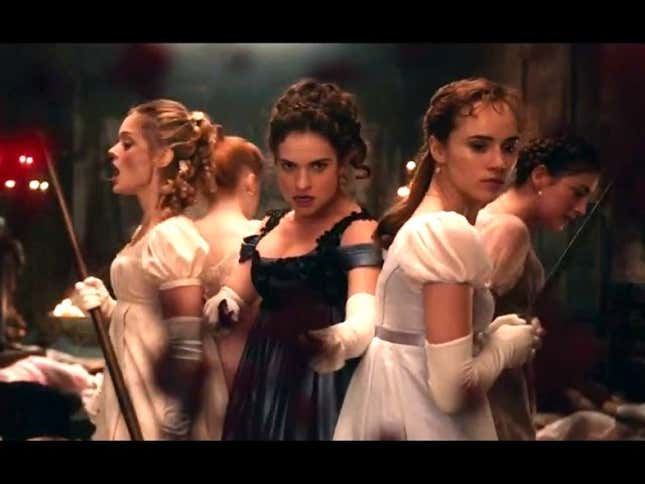 Primer tráiler de <i>Orgullo, Prejuicio y Zombies,</i> cacería de muertos al estilo victoriano