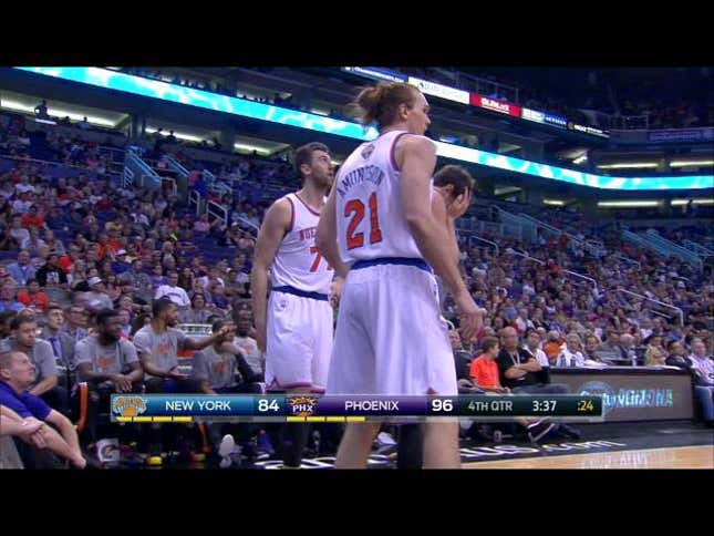 Knicks Player Accidentally Does Something Good
