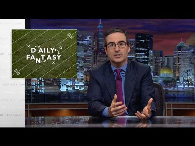 John Oliver Made An Honest Daily Fantasy Commercial