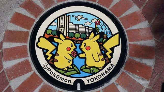 Image for article titled Pokémon Manholes Installed Across Japan