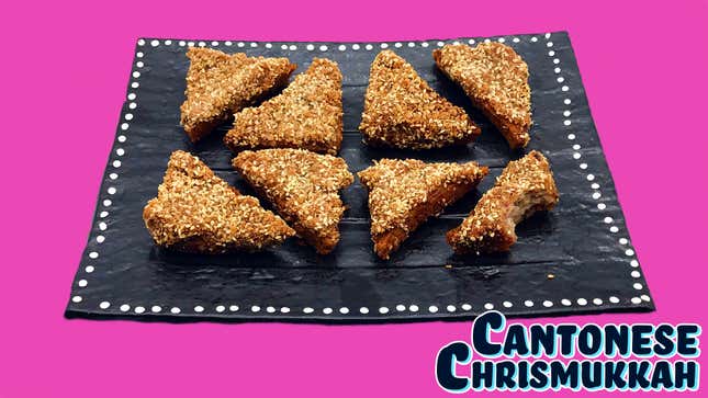Image for article titled Take a chance on Pastrami Shrimp Toasts