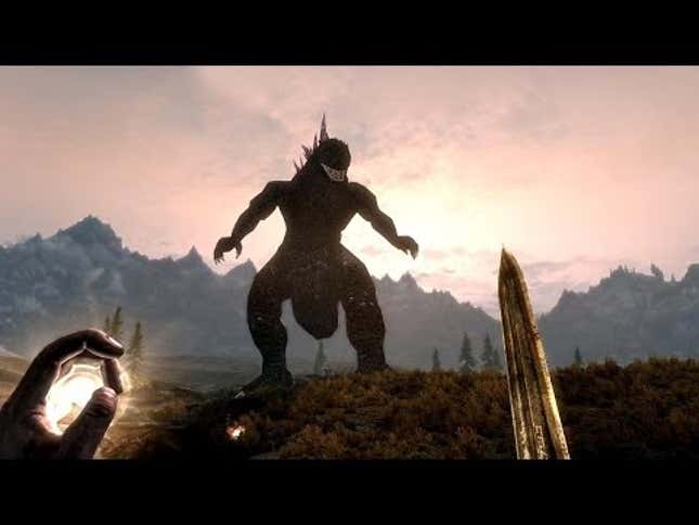Forget Magic Dragons. Let's Watch Godzilla Rampage In <em>Skyrim</em>.