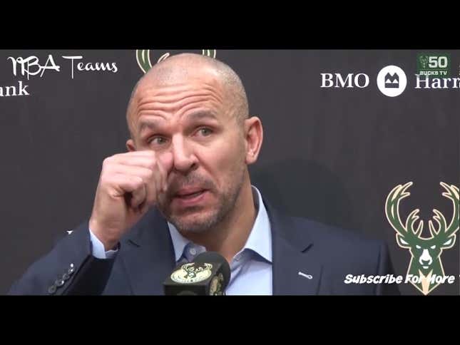 Bucks Coach Jason Kidd: We're Not Very Good Because Our Players Aren't 25 Yet