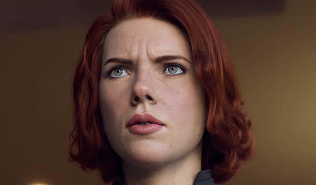 Image for article titled Black Widow Model Is Pretty Damn Lifelike