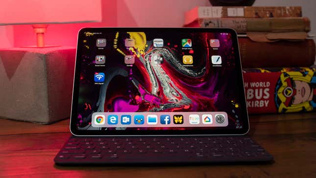 Image for article titled I Pray Apple&#39;s Rumored iPad Pro Keyboard with Trackpad Ditches the Fabric