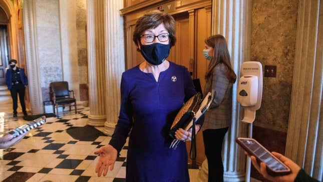 Image for article titled Susan Collins Finally Commits (To QAnon Candidates)