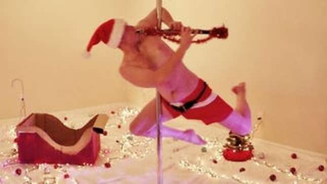 Clarinet-Playing Pole Dancer Has A New Christmas Video; You're Welcome