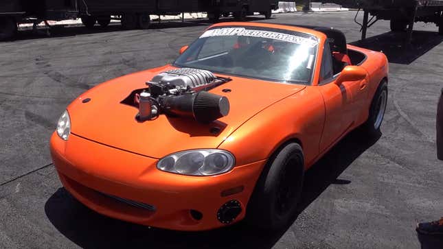 Image for article titled Hellcat Miata This Is Not a Drill