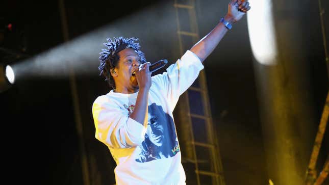 Jay-Z performs onstage at SOMETHING IN THE WATER - Day 2 on April 27, 2019 in Virginia Beach City. 