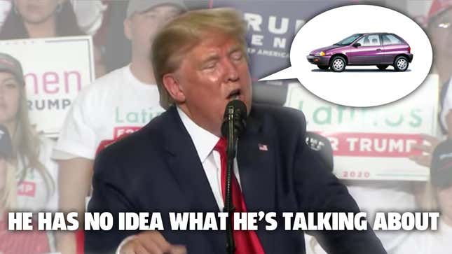 Image for article titled Donald Trump Doesn&#39;t Know Shit About Cars