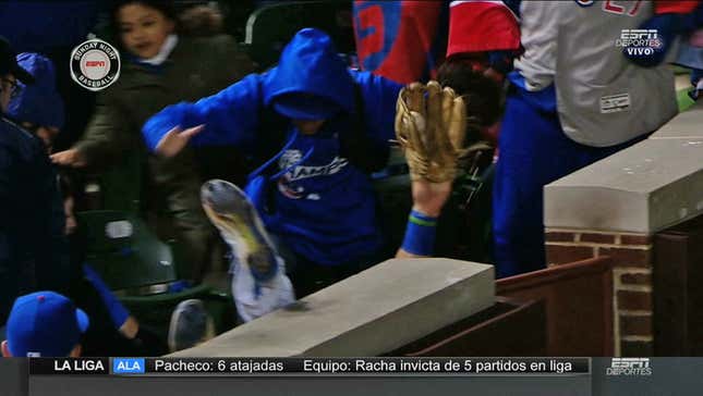 Kyle Schwarber Goes Head-Over-Heels Into Stands, Makes Catch
