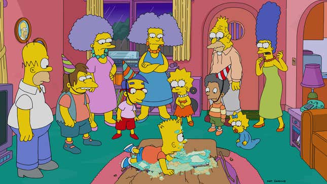 La famille Simpson s’est réunie autour de Bart Simpson