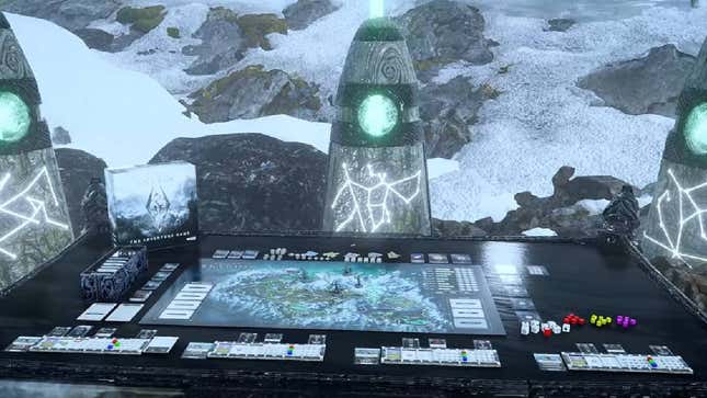 An image of the Skyrim board game.