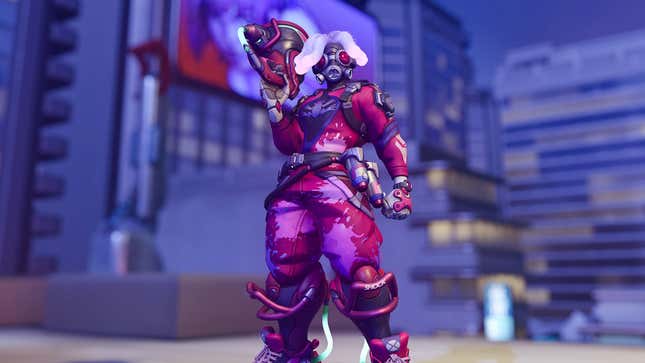 Lucio wears the Cyber DJ skin.