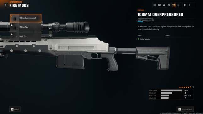 The perk loadout for an HDR build in Black Ops 6.