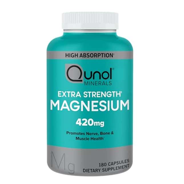 Image for article titled Qunol Magnesium Glycinate Capsules 420mg, Now 10% Off