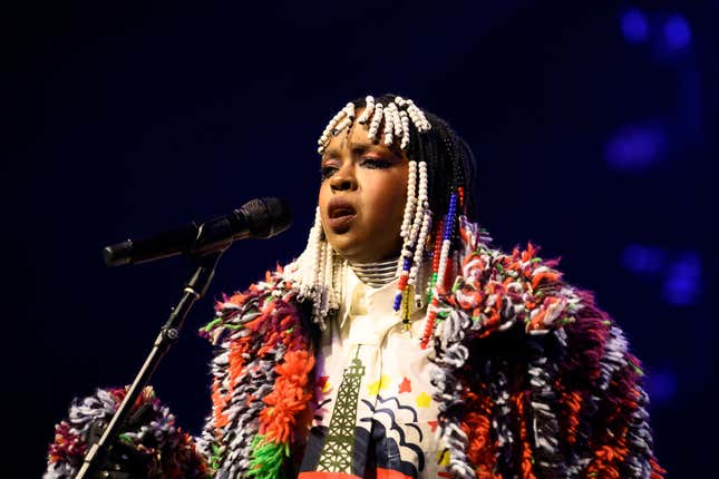 Ms. Lauryn Hill performs live on stage during the ‘The Celebration Continues’ tour at Accor Arena on October 18, 2024 in Paris, France. 