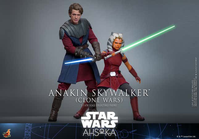 Image for article titled Hot Toys&#39; New Ahsoka Anakin Skywalker Smashes Hayden Christensen Into Clone Wars