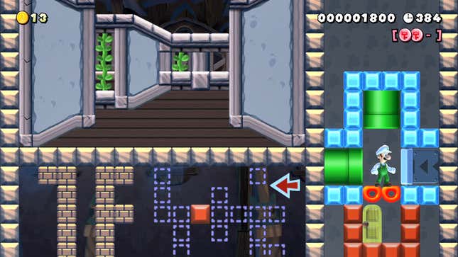 Image for article titled Clever Player Creates First-Person Dungeon-Crawler In Mario Maker 2