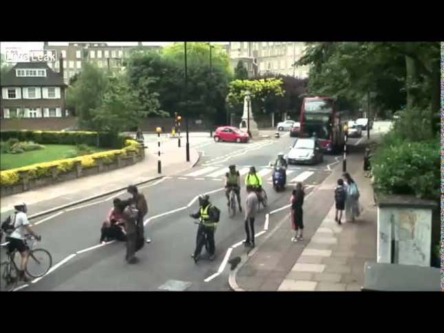 Woman In Famed Abbey Road Crosswalk Hit By Car, Goes Flying