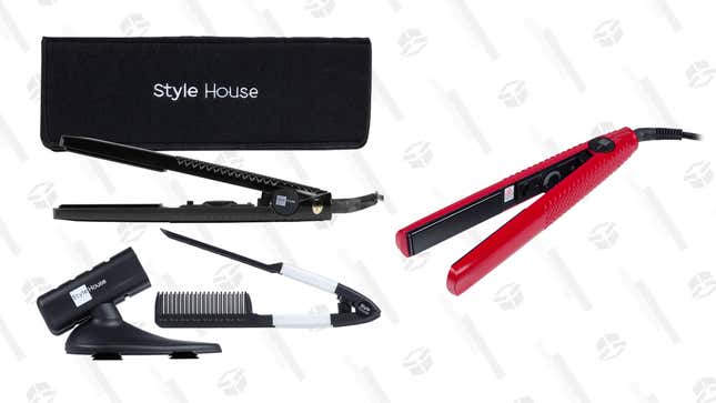 Style House Ceramic Straightener with Accessory Kit | $15 | MorningSave