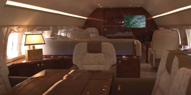 Image for article titled Tacky or Tasteful? Inside Drake&#39;s Luxurious $185 Million-Private Jet ... Yes, THAT Jet