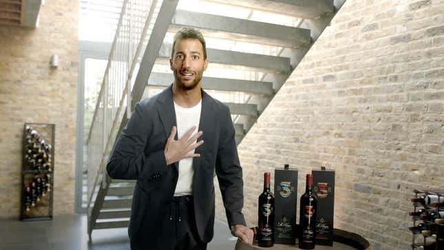 Image for article titled Daniel Ricciardo Has A Wine Collection Now, And I Need To Drink It — For Science