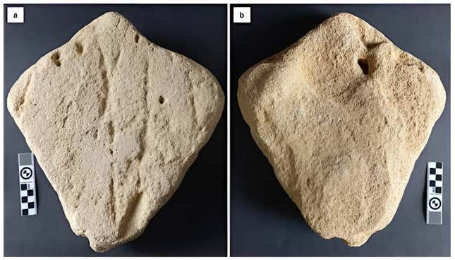 Possible rock art resembling a stingray.