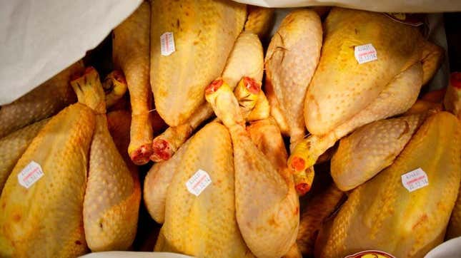 Raw chicken