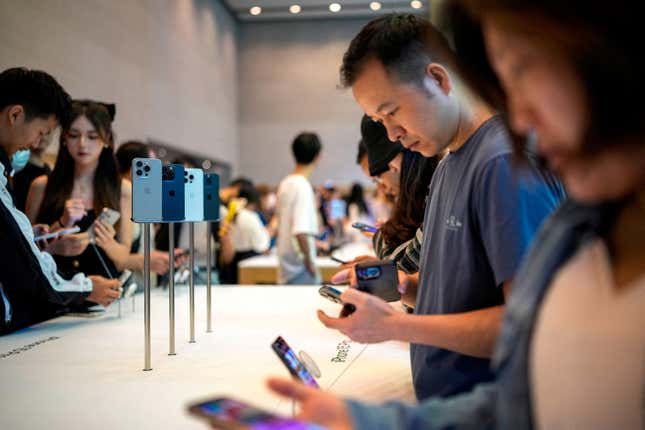 Das iPhone 15 von Apple kam im September 2023 in China auf den Markt. Seitdem war das neueste Smartphone-Modell des Technologieriesen kein Verkaufserfolg mehr.