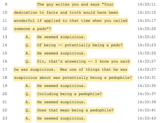 Image for article titled Elon Musk Wants You To Know The 'Pedo Guy' Thing Has Been Very Hard On Elon Musk